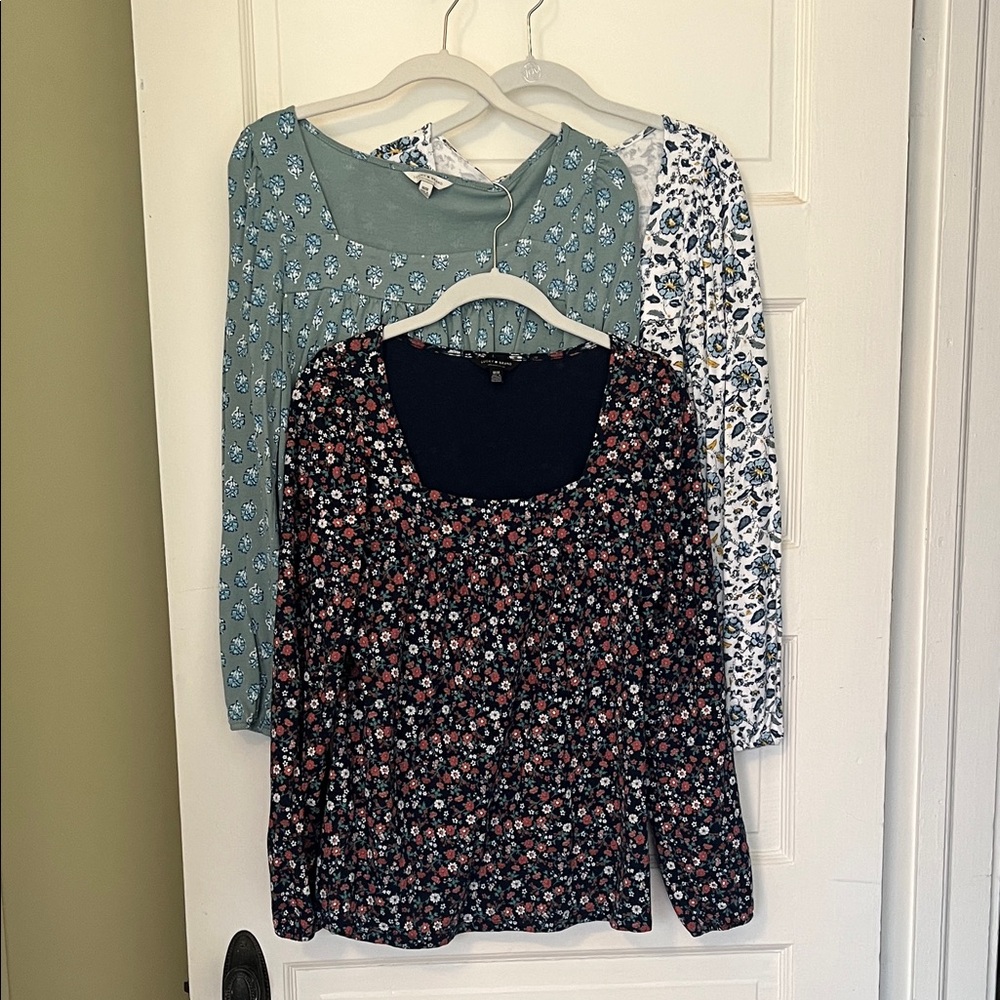 Lucky Brand Floral Print Women's Tops Set